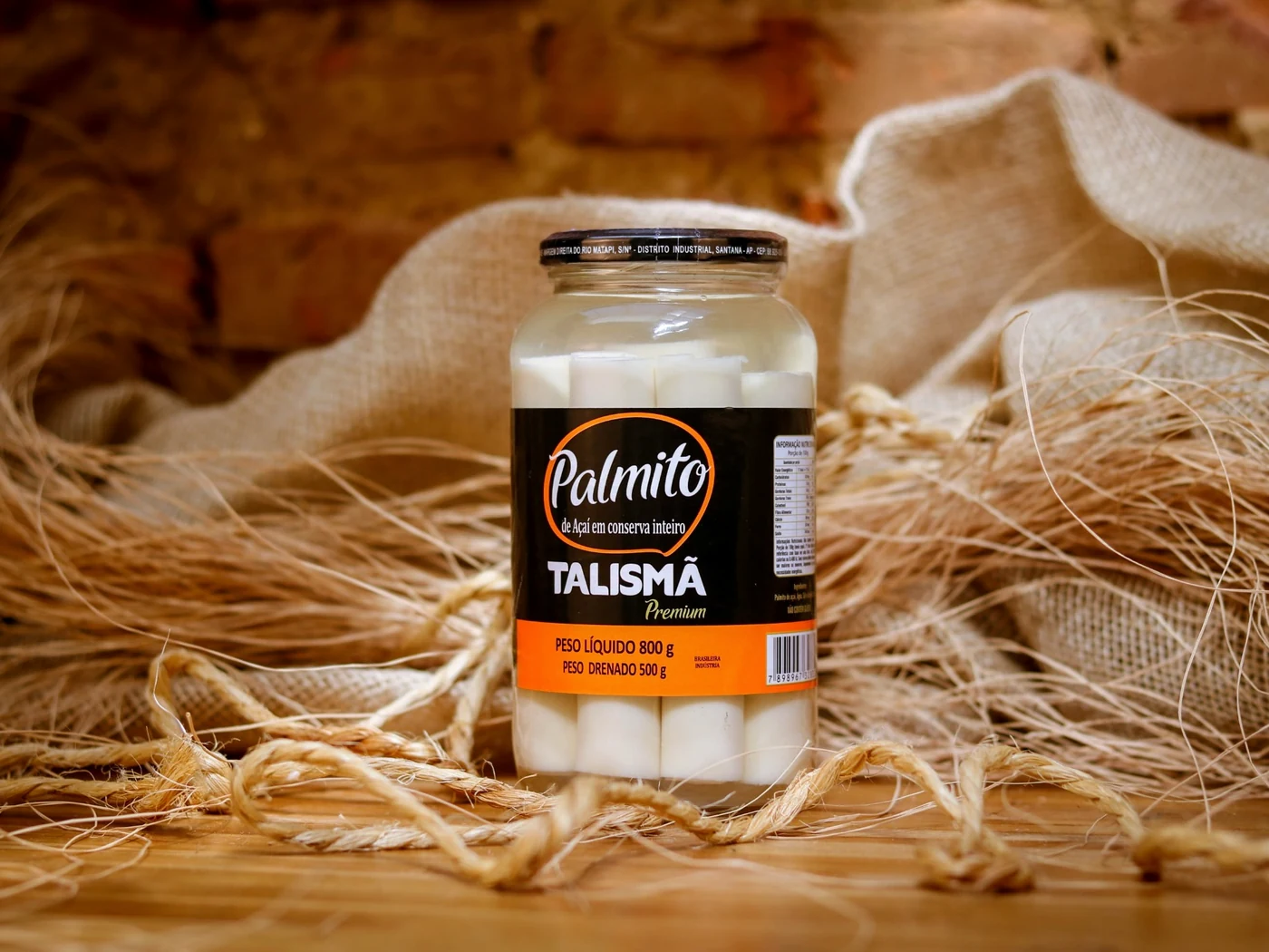 Palmito TALISMÃ em composição profissional