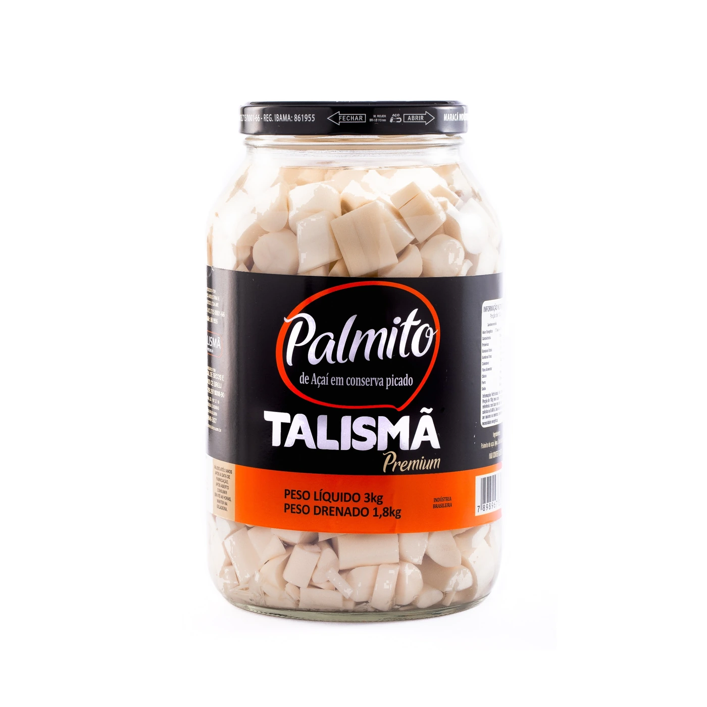 Palmito picado TALISMÃ 3 kg
