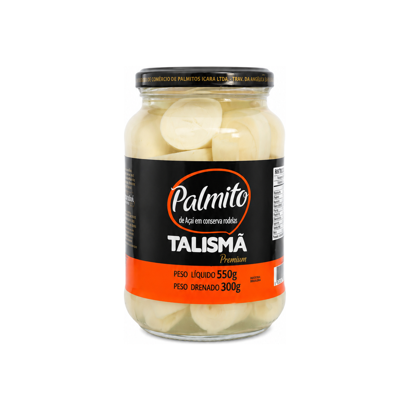 Palmito Talismã em rodelas 300g